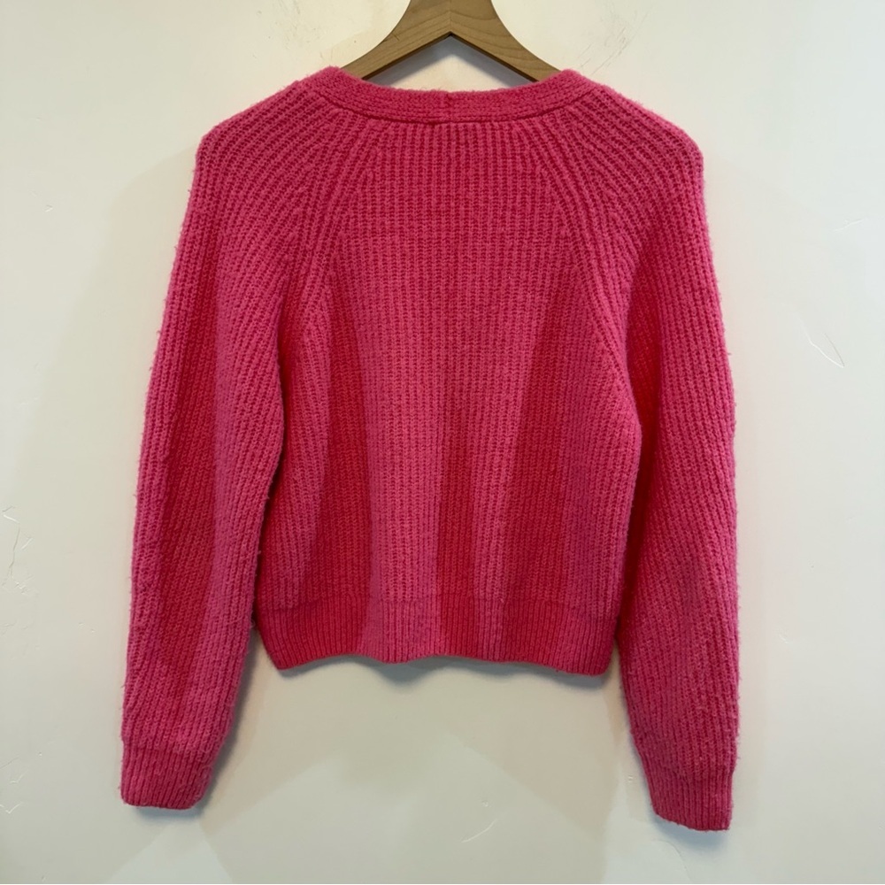 Rails | Pink Knit Crop Button Front Cardigan - image 7